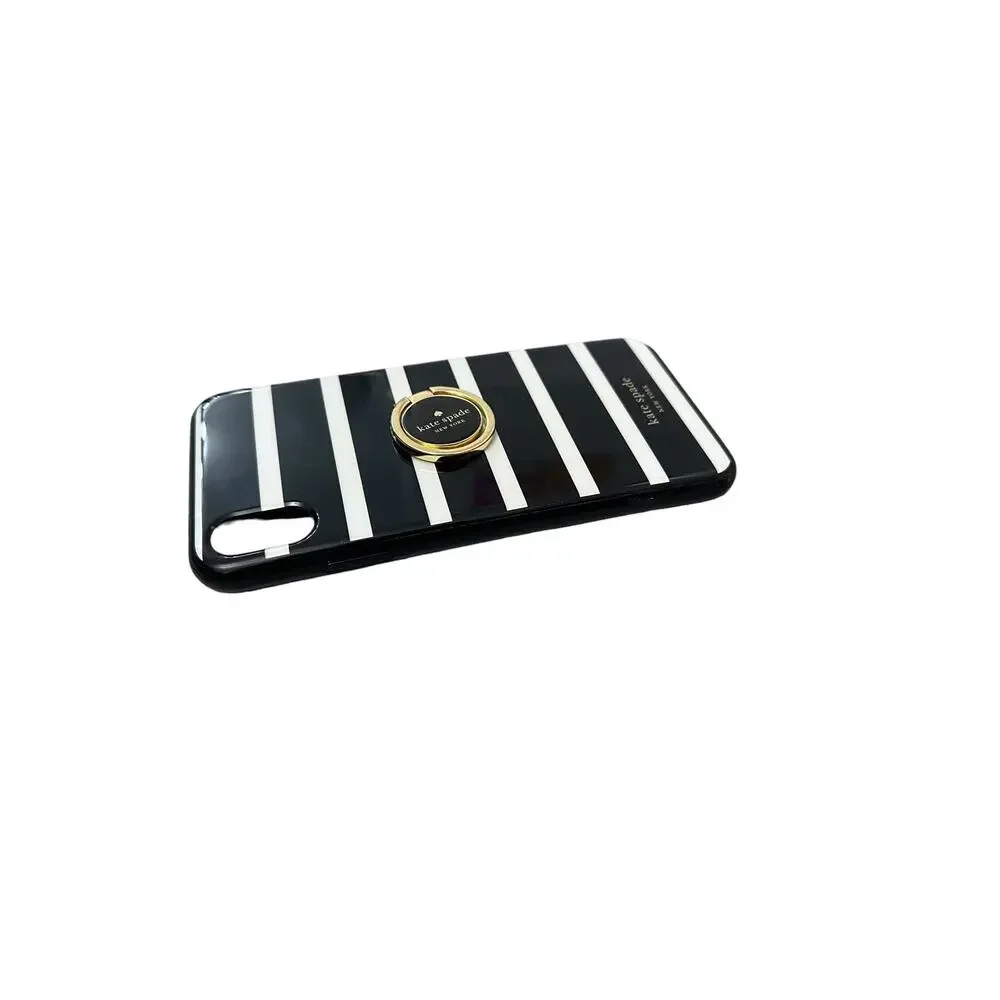 Kate Spade iPhone XS Max Black stripe Ring Stand (used)